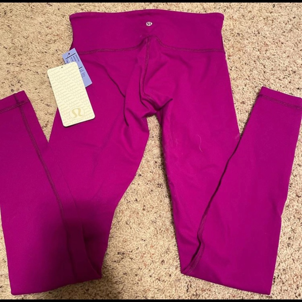 Lululemon purple wunder under leggings
